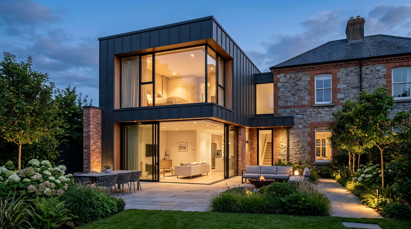 Two-Storey Side and Rear Architectural Extension in Dublin by JSG